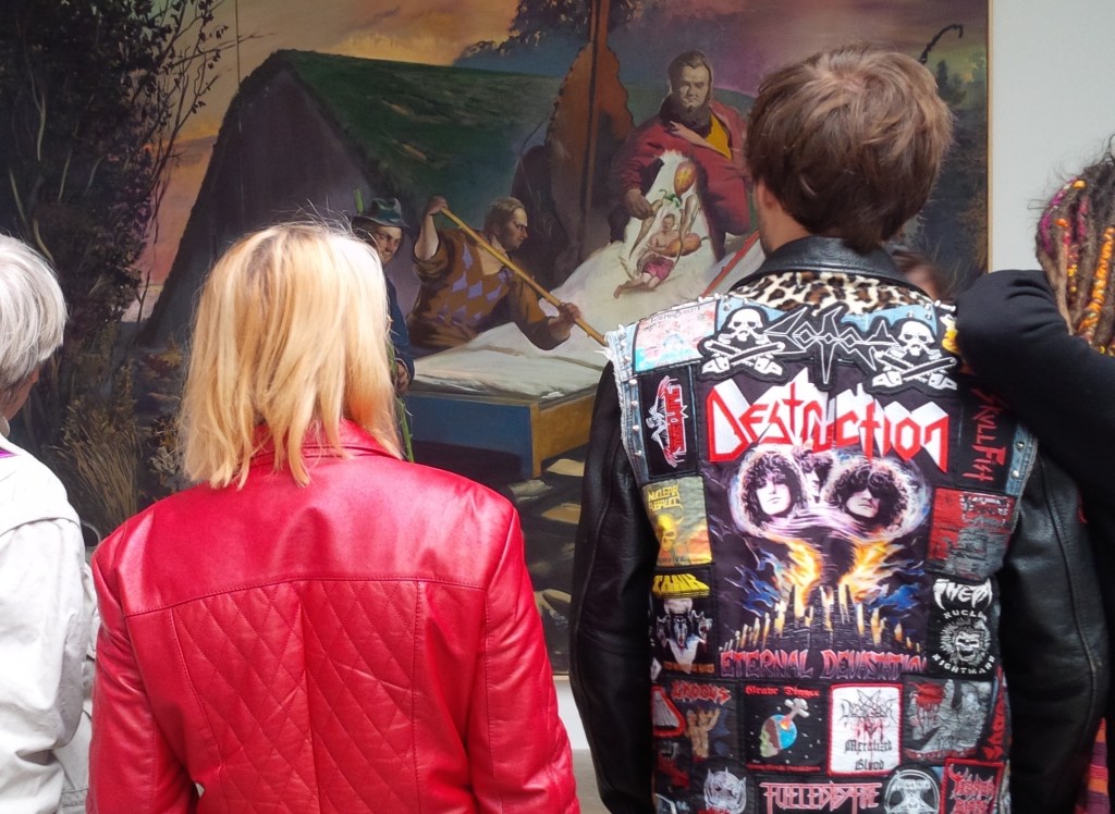 Neo Rauch zieht immer Schaulustige an (Foto: Artefakte / L-IZ.de 2015)