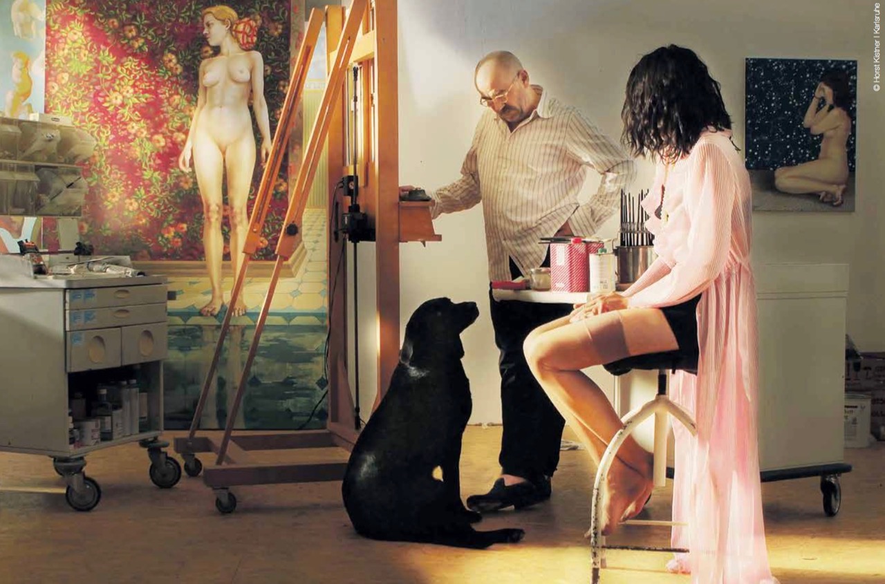 Thomas Gatzemeier in seinem Atelier (Foto: Horst Kirstner/Karlsruhe)