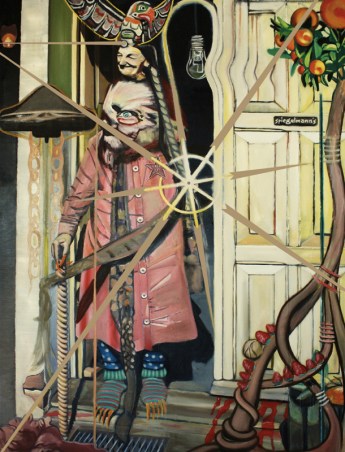 Johannes Tiepelmann: Allerseelen, 2010, 195 x 145 cm, Öl auf Leinwand (courtesy Galerie Potemka 2016)