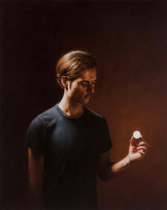 Hans Aichinger »The hole« oil on canvas 100 x 80 cm, 2014 (courtesy maerzgalerie 2016)