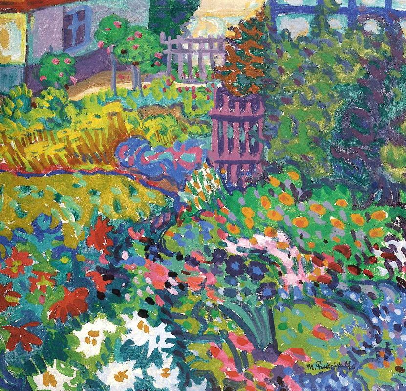Max Pechstein, Blumengarten, 1907, Privatsammlung © 2017 Pechstein Hamburg/Tökendorf