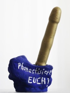 Dr. Konstanze Caysa: Parrhesiast, 2017, 42 x 19,5 cm, Mixed Media