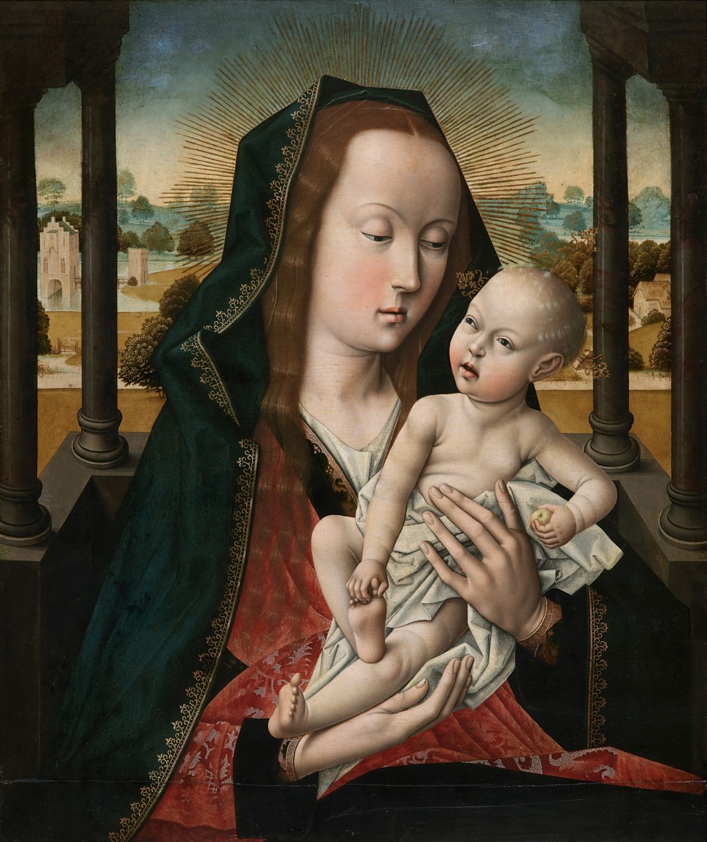 Madonna mit Kind, Dieric Bouts (um 1415–1475), Nachfolge Niederländisch, um 1500 Öl auf Eichenholz Leuven, M – Museum Leuven, Inv.-Nr. S/47/B © Lukas-Art in Flanders, Foto: Hugo Maertens