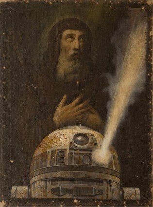 Riccardo Mayr,
The Long Lost Hologram Message Ferrarese School, 17th Century, St. Francis of Paola, Oil on canvas, 80×65 cm. (Copyright: Gallery 30South 2018 / Press)