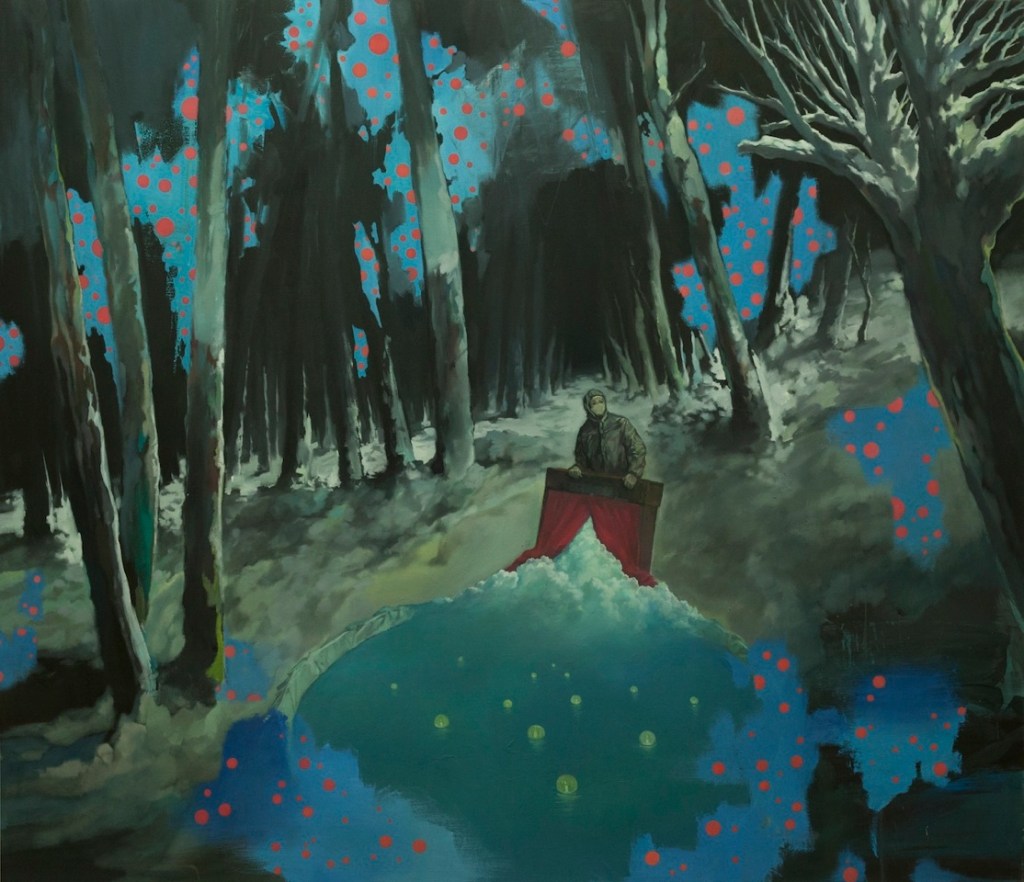 Young Ju Yim, Gedächtnislücke, Öl auf Leinwand (Foto/Bild courtesy by Y.J. Yim & Galerie Potemka Presse 2018)