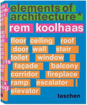 Rem Koolhaas. Elements of Architecture Irma Boom, Wolfgang Tillmans, Harvard Graduate School of Design, Stephan Trüby, James Westcott, Stephan Petermann Hardcover, 20 x 25,5 cm, 2528 Seiten. Preis € 100.