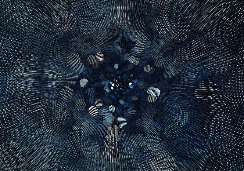 James Nizam »Drawing with Starlight (Circle)« (Detail) . 2020 . Analogfotografie