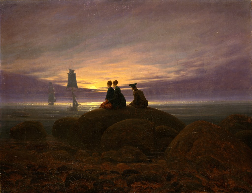 Caspar David Friedrich, Mondaufgang am Meer, 1822 Öl auf Leinwand, 55 x 71 cm Staatliche Museen zu Berlin, Nationalgalerie / Fotograf: Jörg P. Anders
